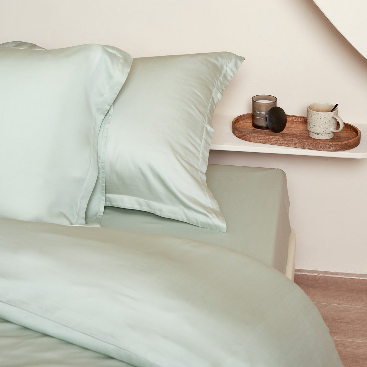 TENCEL™ - Sateen Hoeslaken Grijs Groen