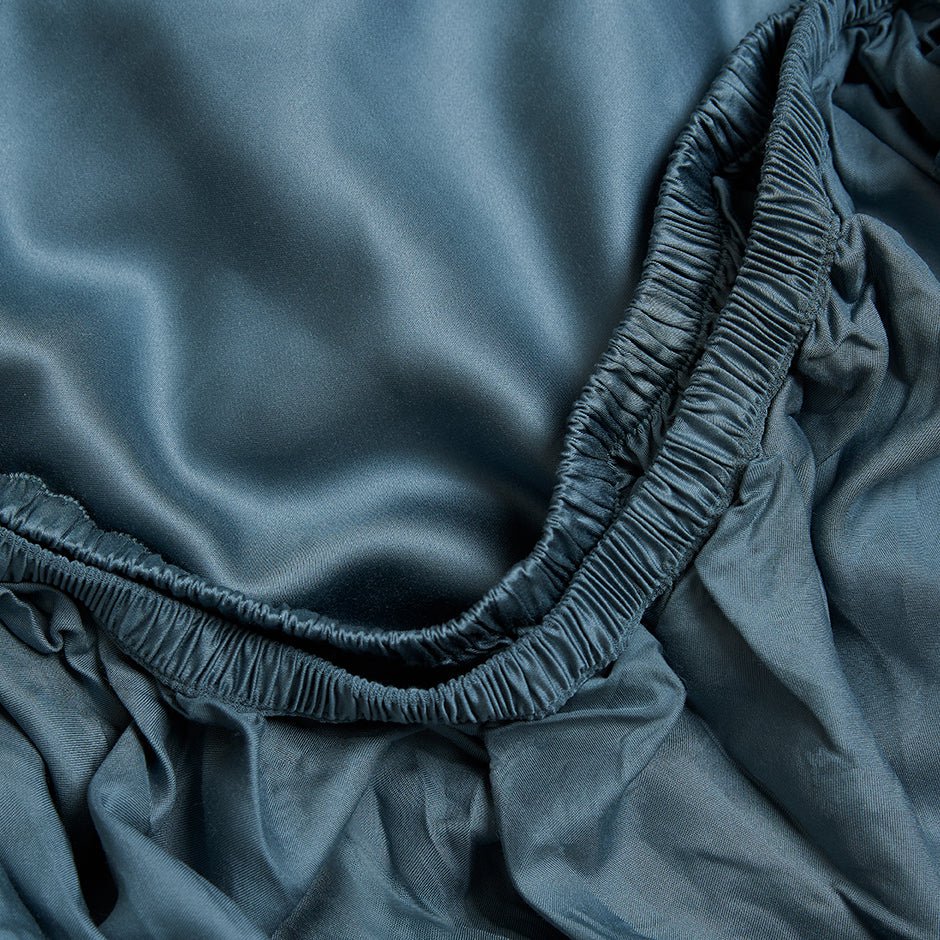 BAMBOE - Hoeslaken Ocean Blue