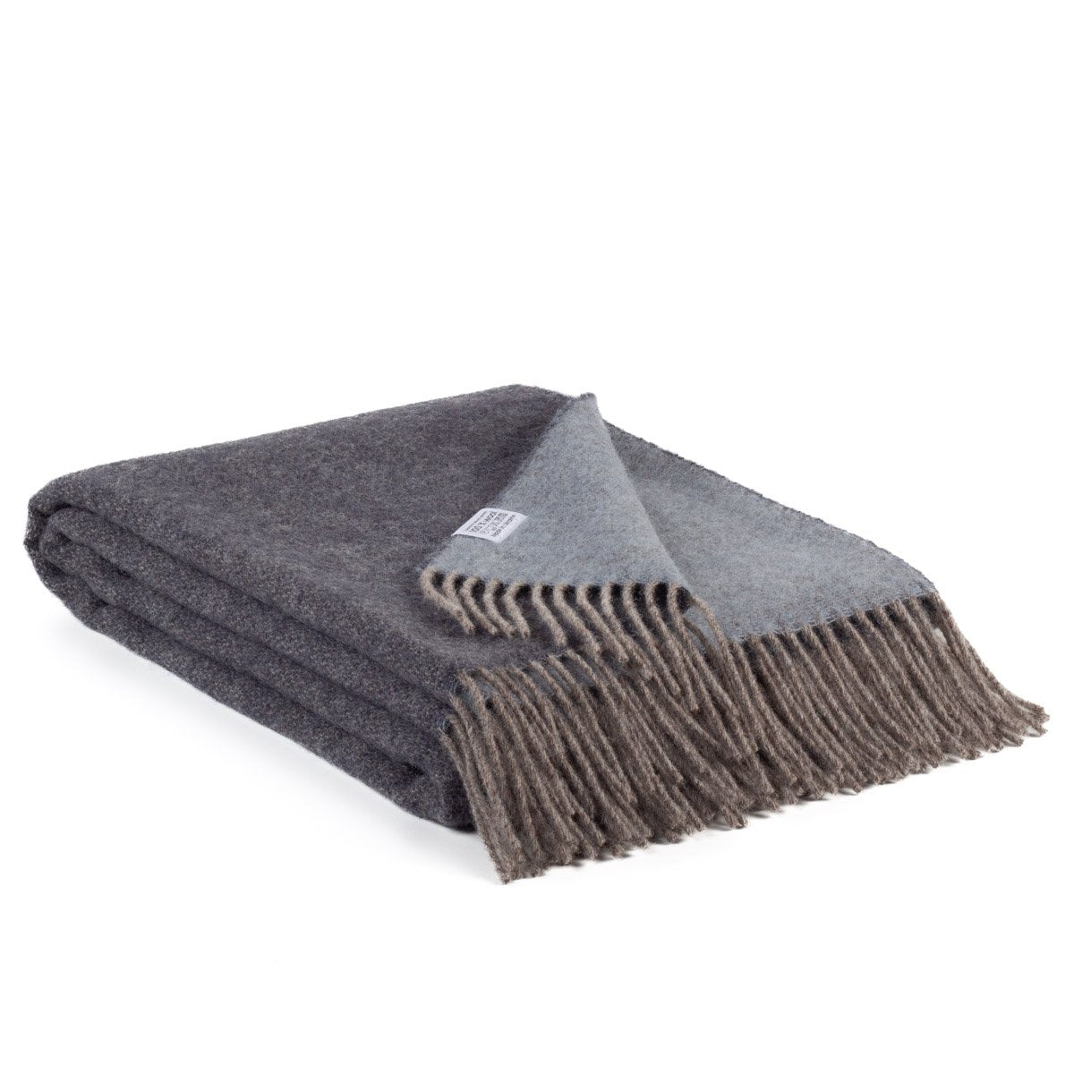 Omkeerbare wollen deken DENIM