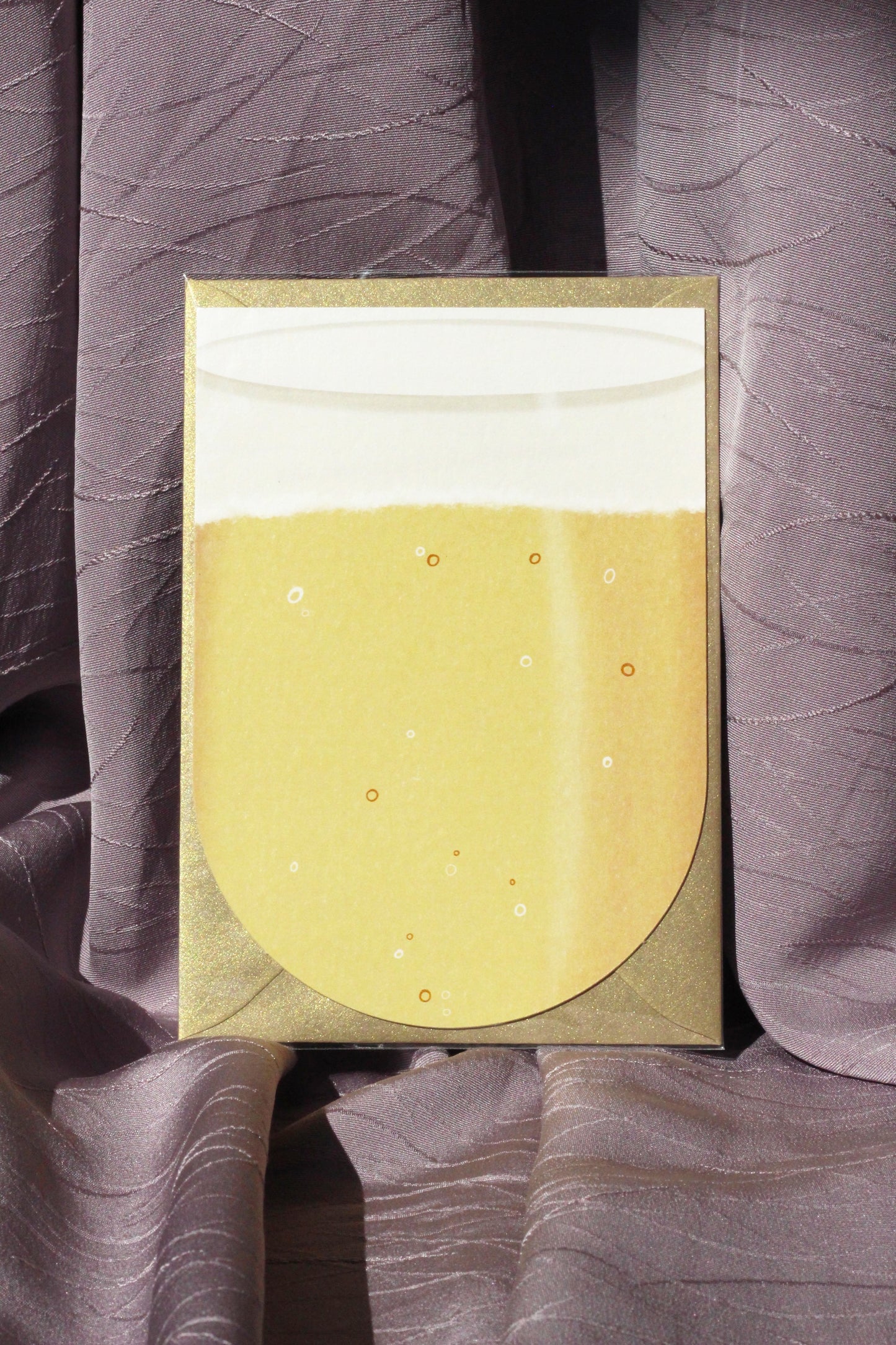 Huwelijkswenskaart Champagneglas Creative Studio Eem
