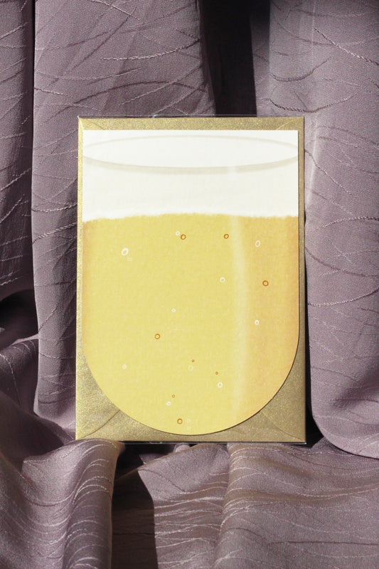 Huwelijkswenskaart Champagneglas Creative Studio Eem