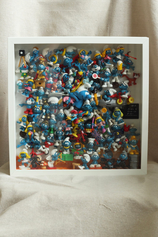 Kunstwerk Oldschool Smurfen Marijke Schoenmaker