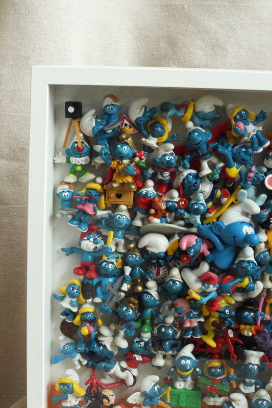 Kunstwerk Oldschool Smurfen Marijke Schoenmaker