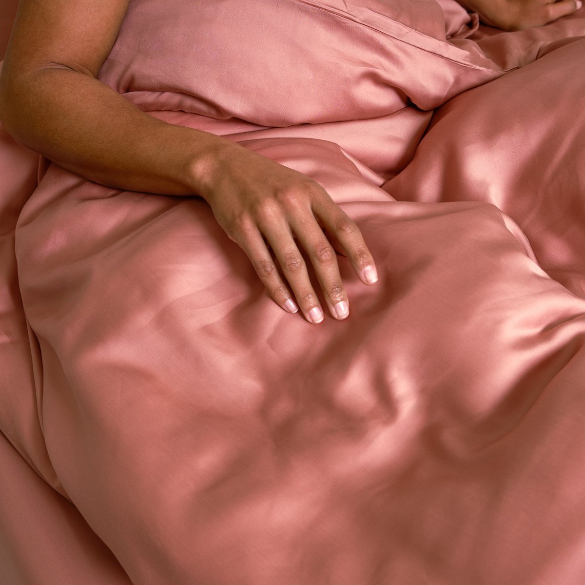 TENCEL™ - Sateen Dekbedovertrek Terra Roze