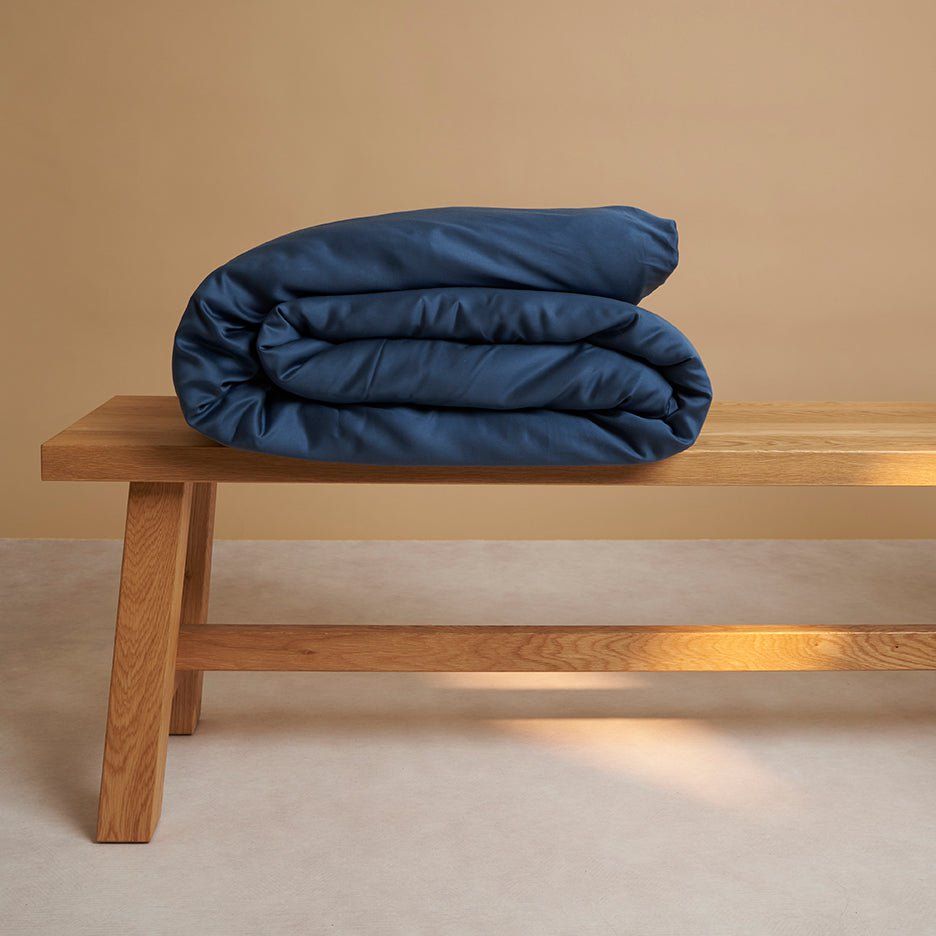 TENCEL™ - Sateen Dekbedovertrek Donkerblauw