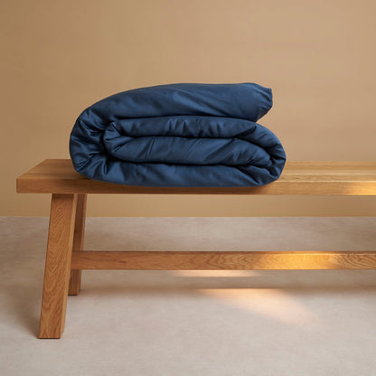 TENCEL™ - Sateen Dekbedovertrek Donkerblauw
