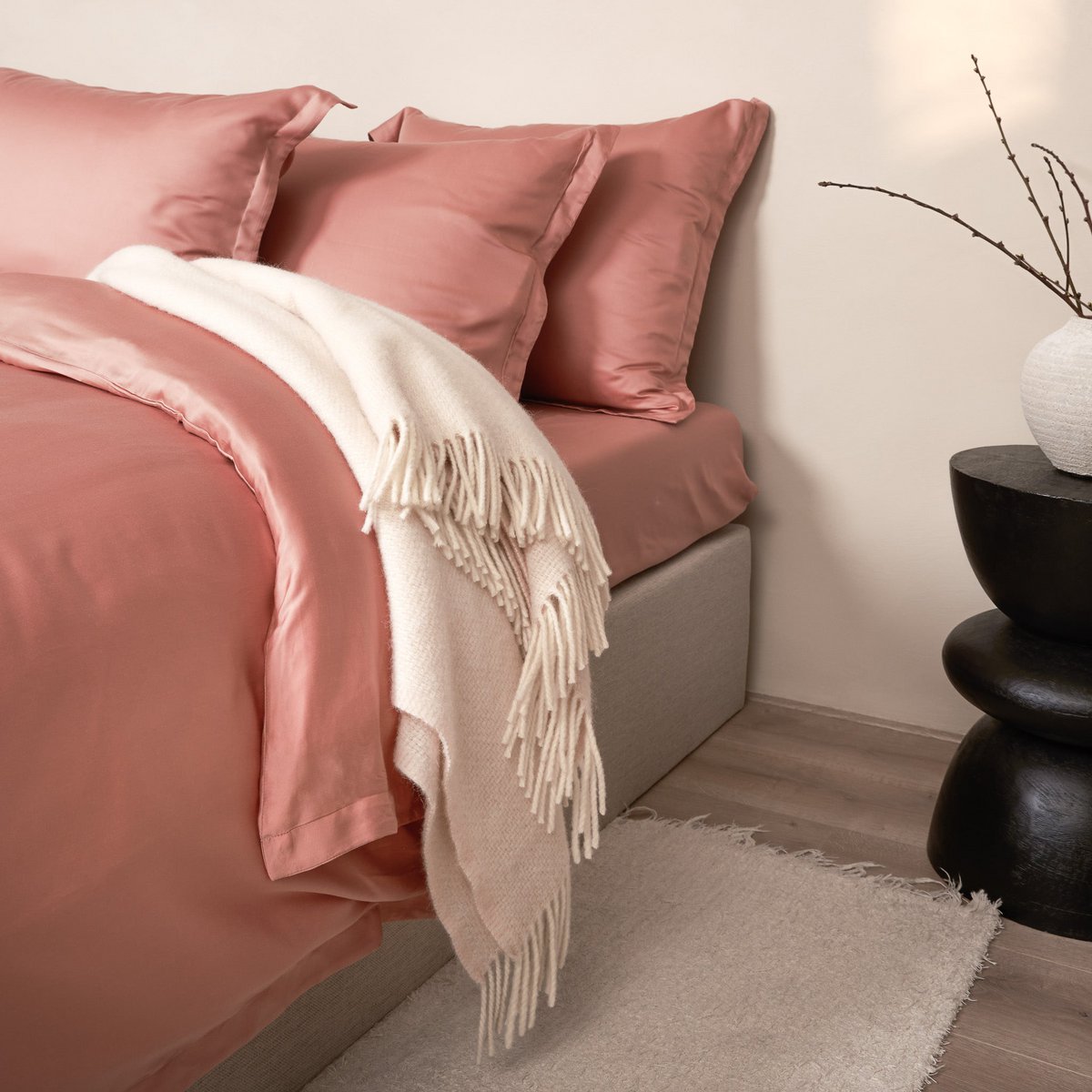 TENCEL™ - Sateen Dekbedovertrek Terra Roze