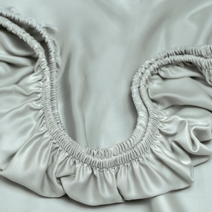 TENCEL™ - Sateen Hoeslaken Grijs Groen