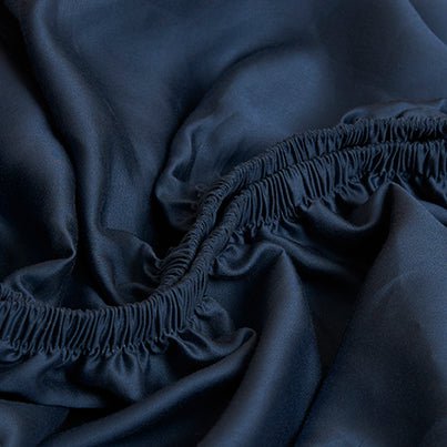 TENCEL™ - Sateen Hoeslaken Donker Blauw