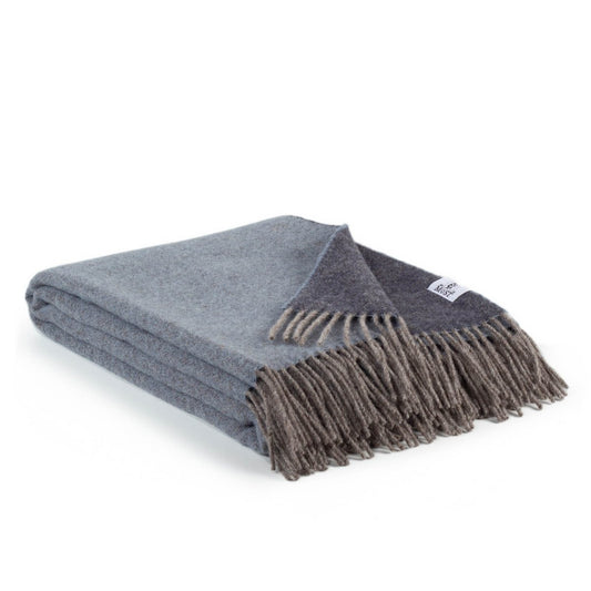 Omkeerbare wollen deken DENIM