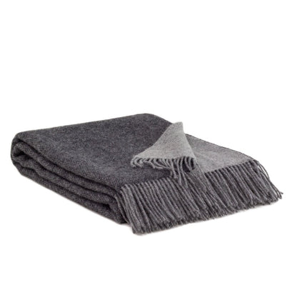 Omkeerbare wolworp deken Onyx