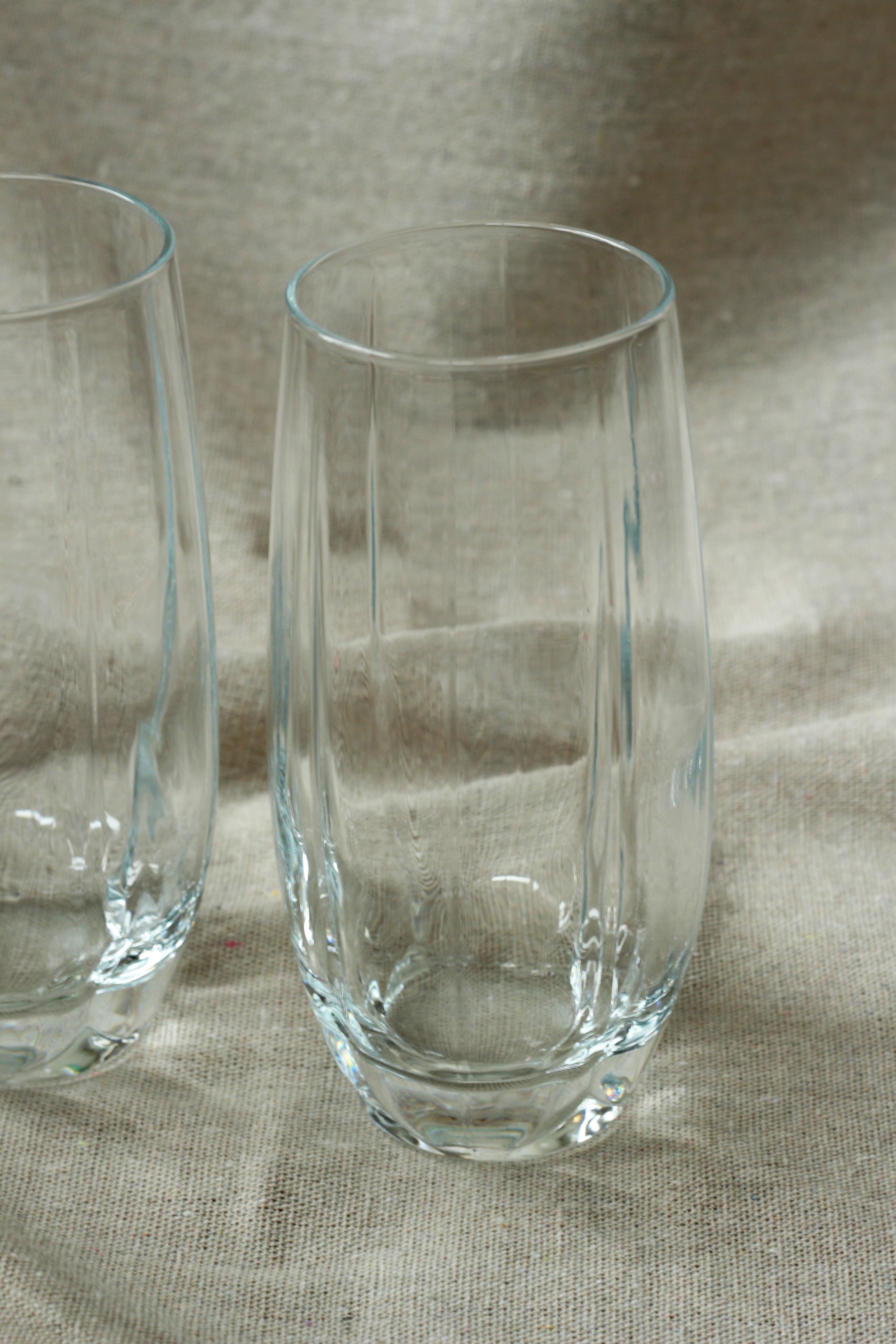 Set van 2 longdrinkglazen vintage